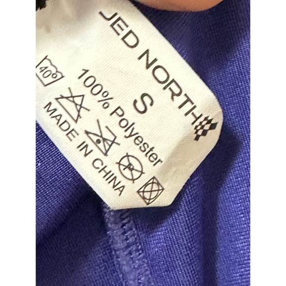 Jed North blue velour pull on shorts size small - Picture 3 of 5